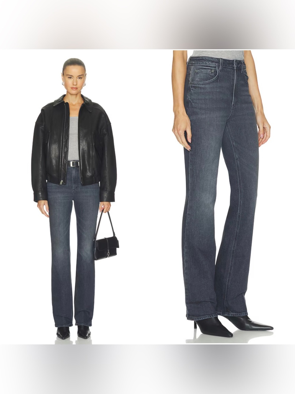NWT GRLFRND Melanie High Rise Boot Cut in Rockaway